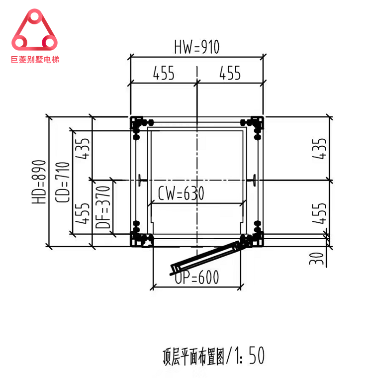 家用別墅小型電梯尺寸