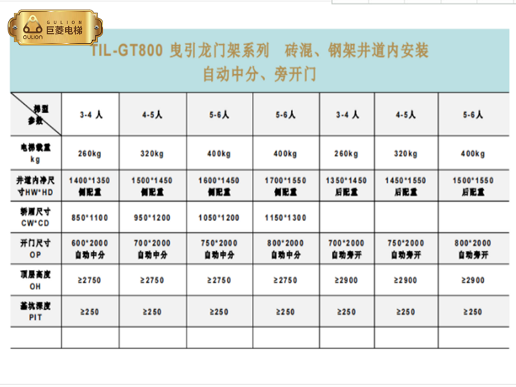 上海巨菱別墅家用電梯